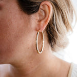 Large hollow 10k gold hoopsZPL - Fine LineEARRINGS