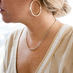 Large hollow 10k gold hoopsZPL - Fine LineEARRINGS