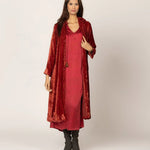 Leola Animal Red CoatTanavanaOUTERWEAR