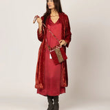 Leola Animal Red CoatTanavanaOUTERWEAR