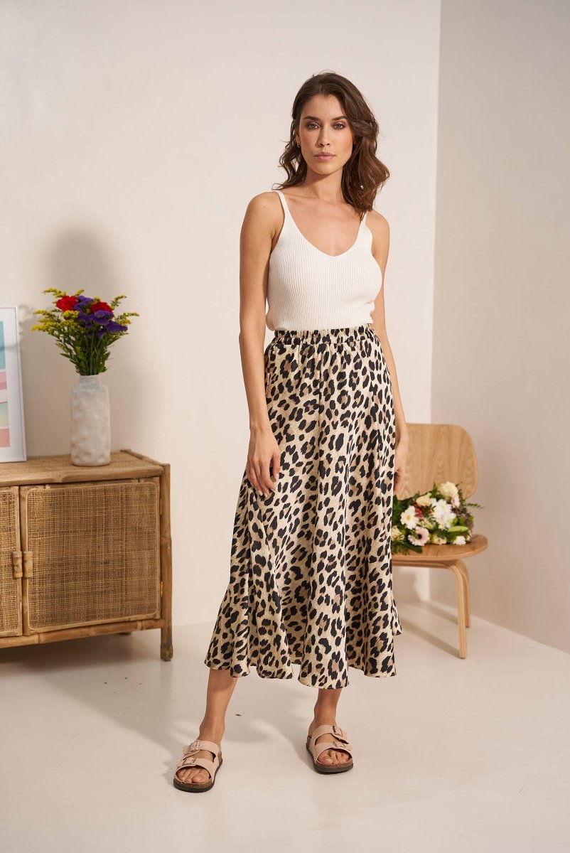 Leopard Print SkirtCHOKLATE PARISSKIRT