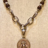 Necklace of Labradorite and Brown Snowflake Obsidian #17Bella Smith DesignsNECKLACES