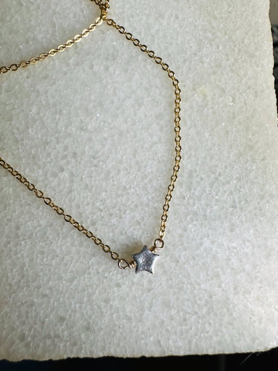 Pixie Star Necklace - 14k Gold Fill & Fine Silver: 16"Notions of LovelyNECKLACES