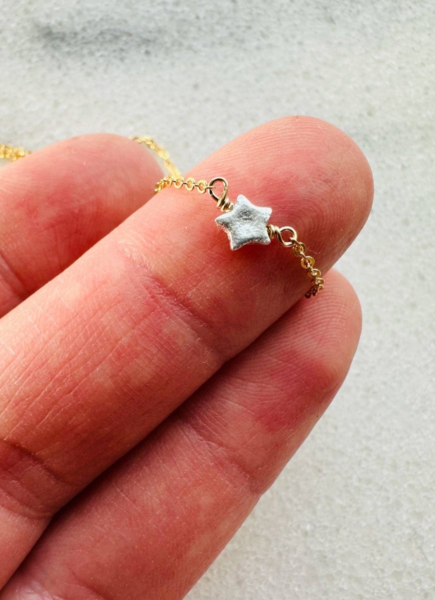 Pixie Star Necklace - 14k Gold Fill & Fine Silver: 16"Notions of LovelyNECKLACES