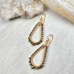 Pyrite Hoop Oval Full Wrap #1525James & JezebelleEARRINGS