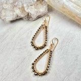 Pyrite Hoop Oval Full Wrap #1525James & JezebelleEARRINGS