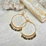 Pyrite Large Round Fringe Gold #1527James & JezebelleEARRINGS