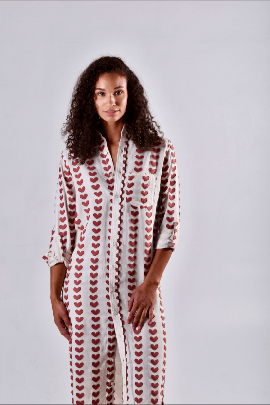 Red Hearts Midi Dress by Emily Phillips - PRE SALEEmily PhillipsDRESS