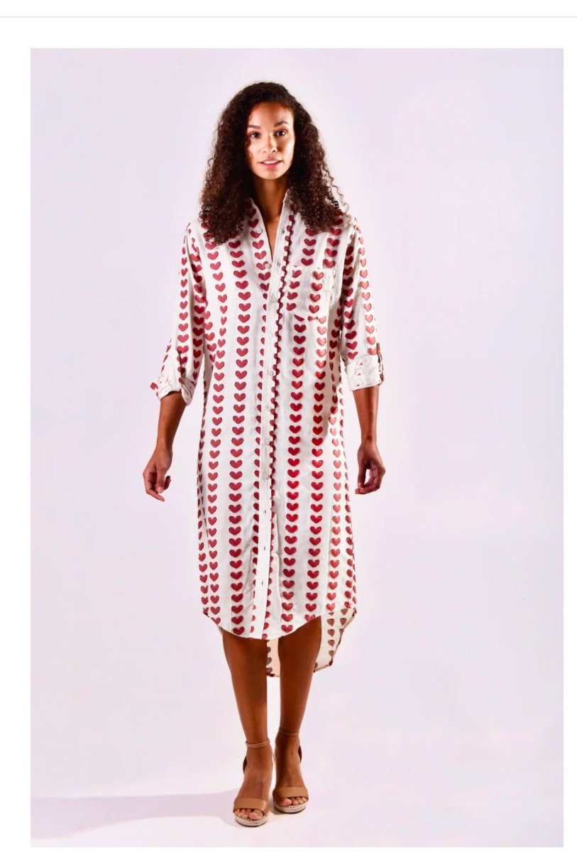 Red Hearts Midi Dress by Emily Phillips - PRE SALEEmily PhillipsDRESS