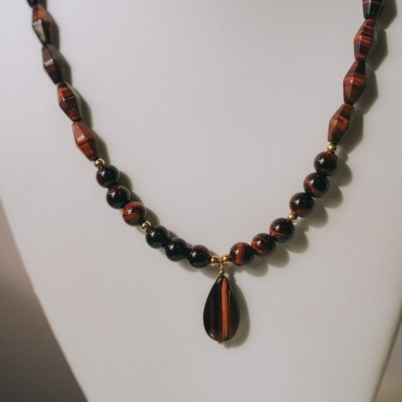 Red Tiger Eye NecklaceDebra PyeattNECKLACES