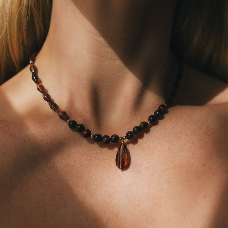 Red Tiger Eye NecklaceDebra PyeattNECKLACES