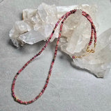 Rhodochrosite - Tiny Cubes Necklace #8121James & JezebelleNECKLACES