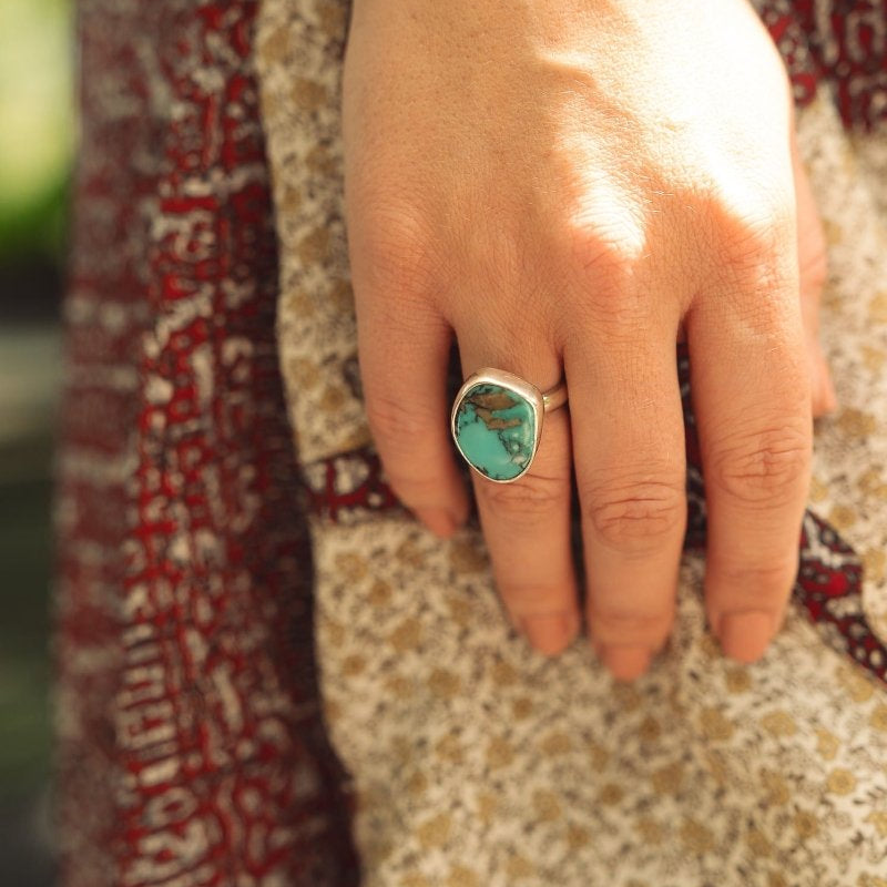 Ring - Turquoise and Sterling SilverRare FindsEARRINGS