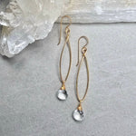 Rock Crystal Hoops #1544James & JezebelleEARRINGS