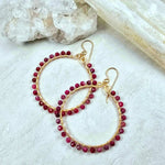 Ruby Hoops Full Wrap #1524James & JezebelleEARRINGS