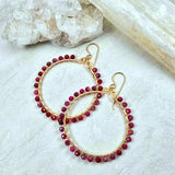 Ruby Hoops Full Wrap #1524James & JezebelleEARRINGS