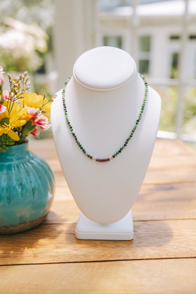 Ruby in Zoisite NecklaceZiabirdNecklace