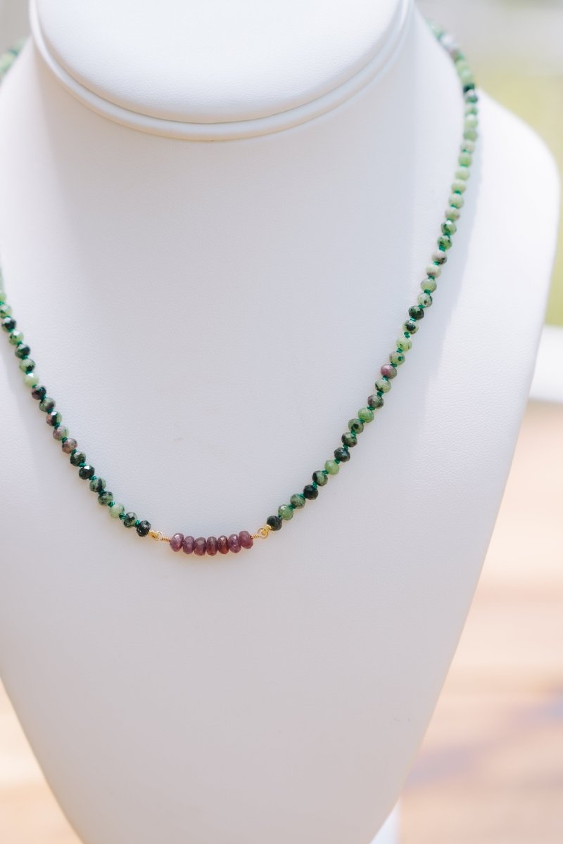 Ruby in Zoisite NecklaceZiabirdNecklace