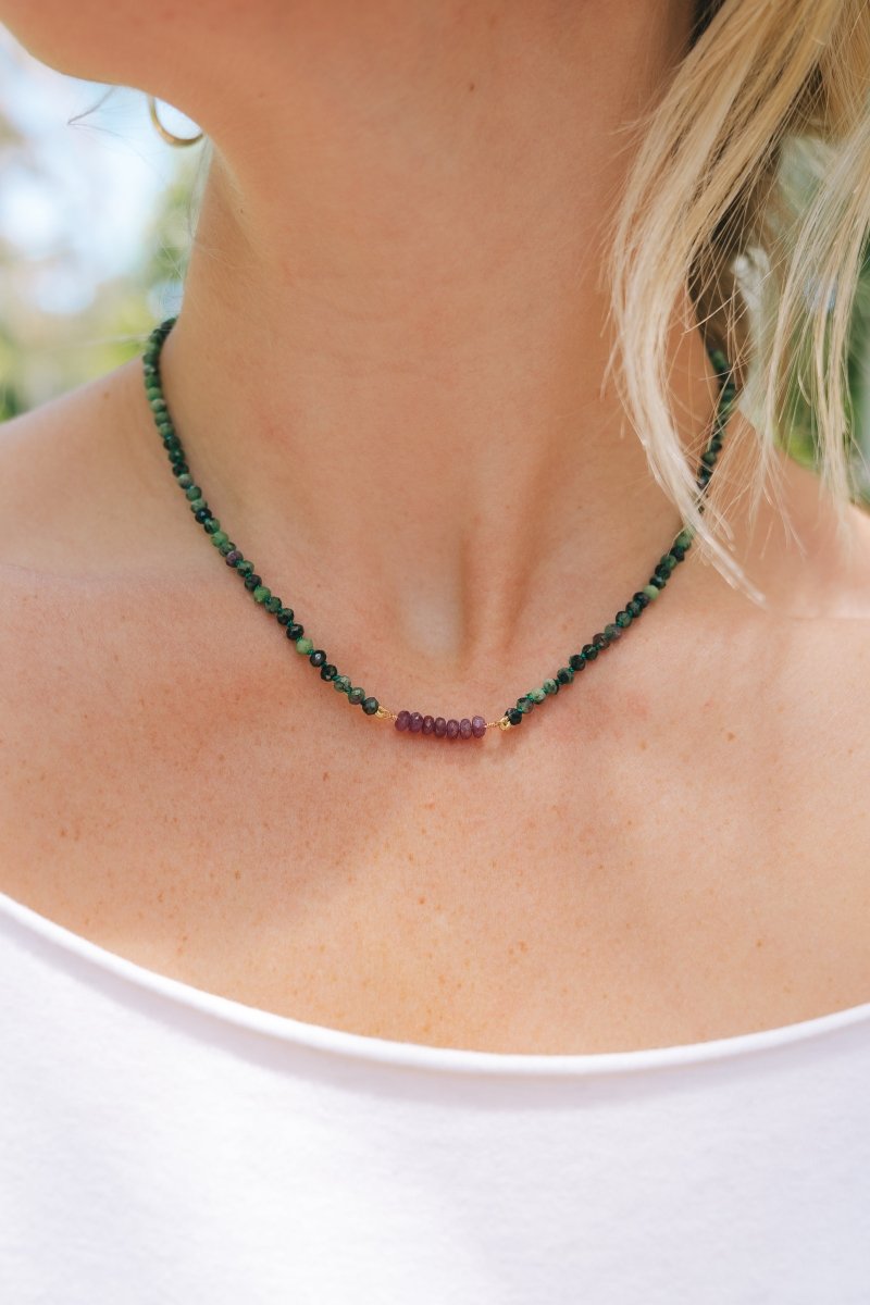 Ruby in Zoisite NecklaceZiabirdNecklace