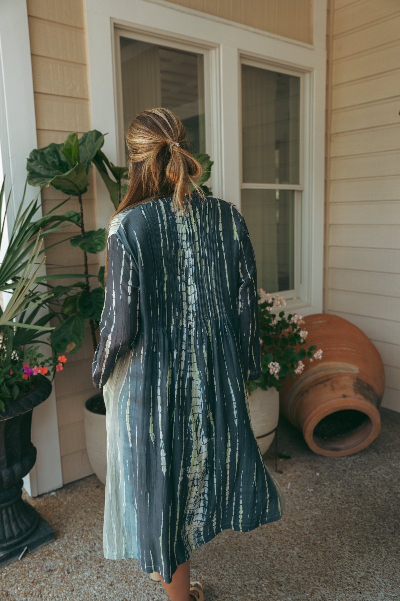 Sea Green & Blue Tie Dye DressRagaDRESS