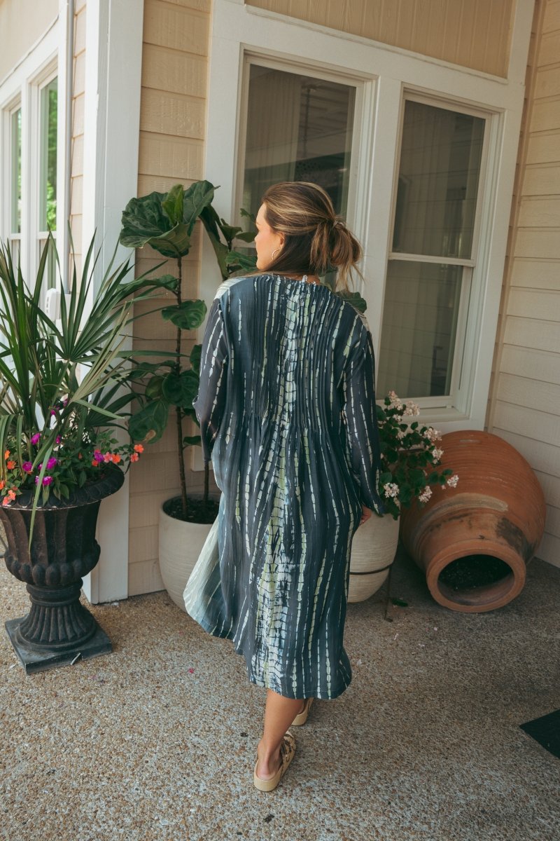 Sea Green & Blue Tie Dye DressRagaDRESS