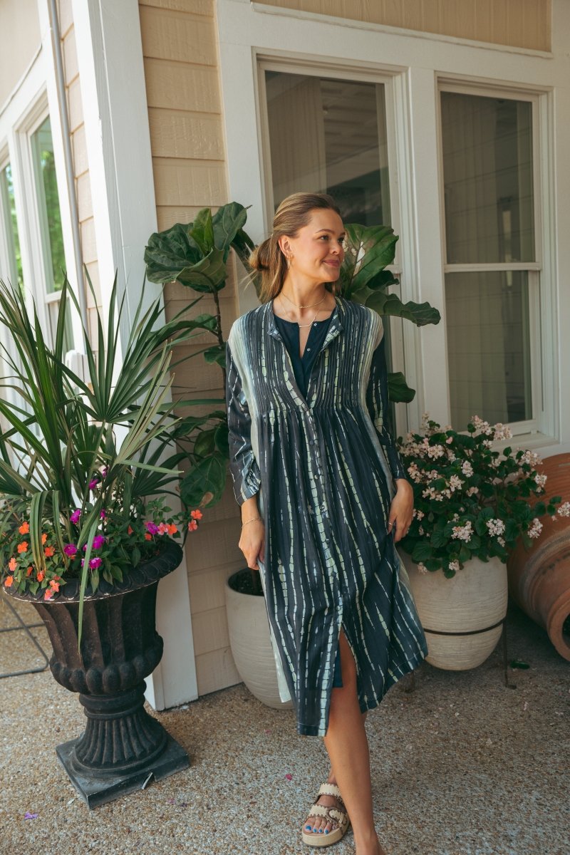 Sea Green & Blue Tie Dye DressRagaDRESS