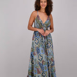 Silky Maxi Dress in Adjustable One SizeAdvance ApparelsDRESS