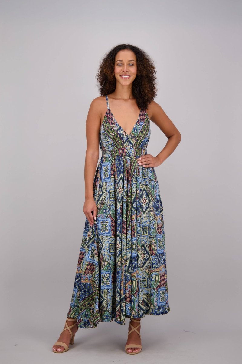 Silky Maxi Dress in Adjustable One SizeAdvance ApparelsDRESS