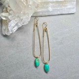 Sonoran Turquoise Hoops #1546James & JezebelleEARRINGS