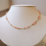 Strawberry Quartz Barrel NecklaceBeth ZinkNECKLACES