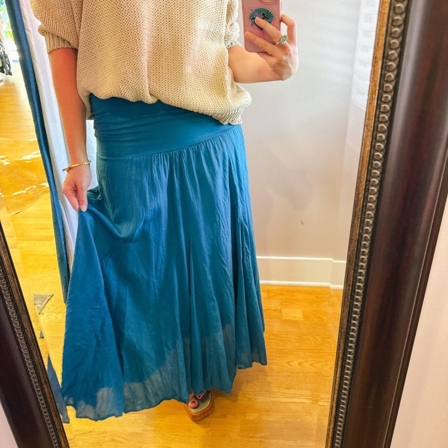 THE Cotton Skirt (Shades of Blue)ColetteSkirt
