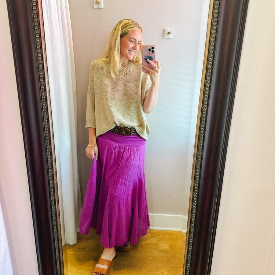 THE Cotton Skirt (Shades of Color)ColetteSkirt