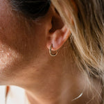 Tiny 10k Gold HoopsZPL - Fine LineEARRINGS