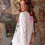 Top 2238 - Flor De La Pasión Viggo Tee - TrueMagnolia PearlTOPS