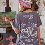 Top 2363 - Disturb The Universe Tee - OzzyMagnolia PearlTOPS