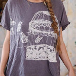 Top 2363 - Disturb The Universe Tee - OzzyMagnolia PearlTOPS