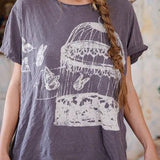 Top 2363 - Disturb The Universe Tee - OzzyMagnolia PearlTOPS