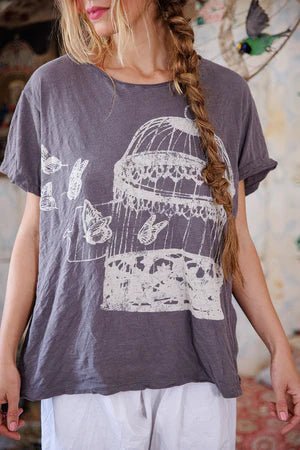 Top 2363 - Disturb The Universe Tee - OzzyMagnolia PearlTOPS