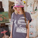 Top 2363 - Disturb The Universe Tee - OzzyMagnolia PearlTOPS