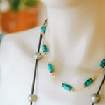 Turquoise Barrel NecklaceBeth ZinkNECKLACES