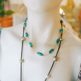 Turquoise Barrel NecklaceBeth ZinkNECKLACES