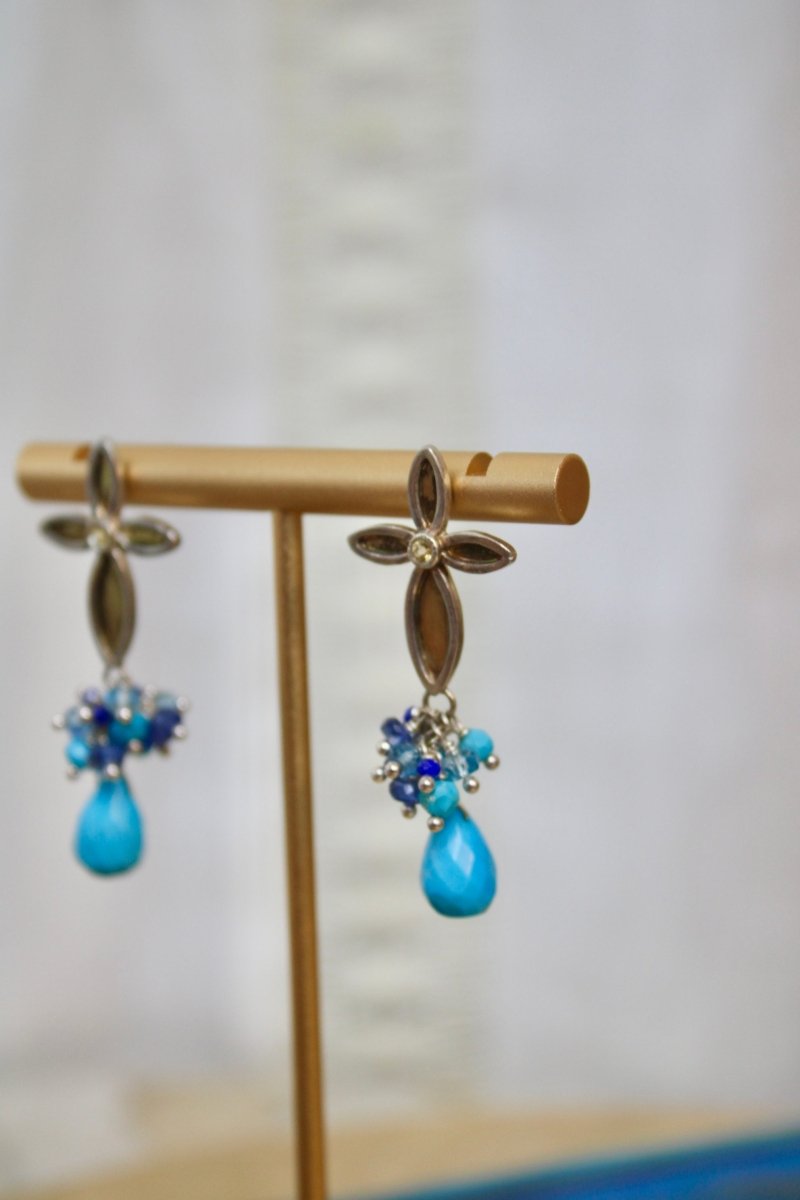 Turquoise Cross EarringsZiabirdEARRINGS