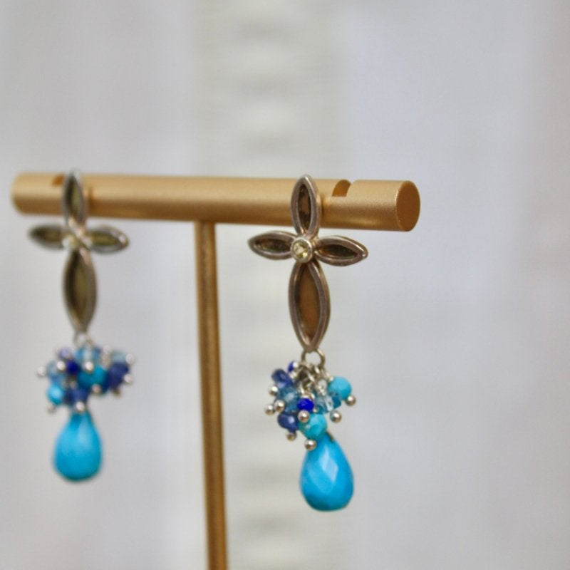 Turquoise Cross EarringsZiabirdEARRINGS