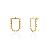 U - SHAPED STUD EARRINGSChakarr JewelryEARRINGS