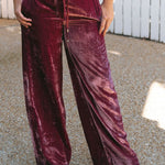 Velvet Palazzo Trousers in SangriaOttod'Amepants