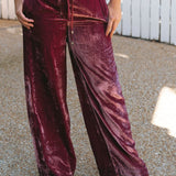 Velvet Palazzo Trousers in SangriaOttod'Amepants