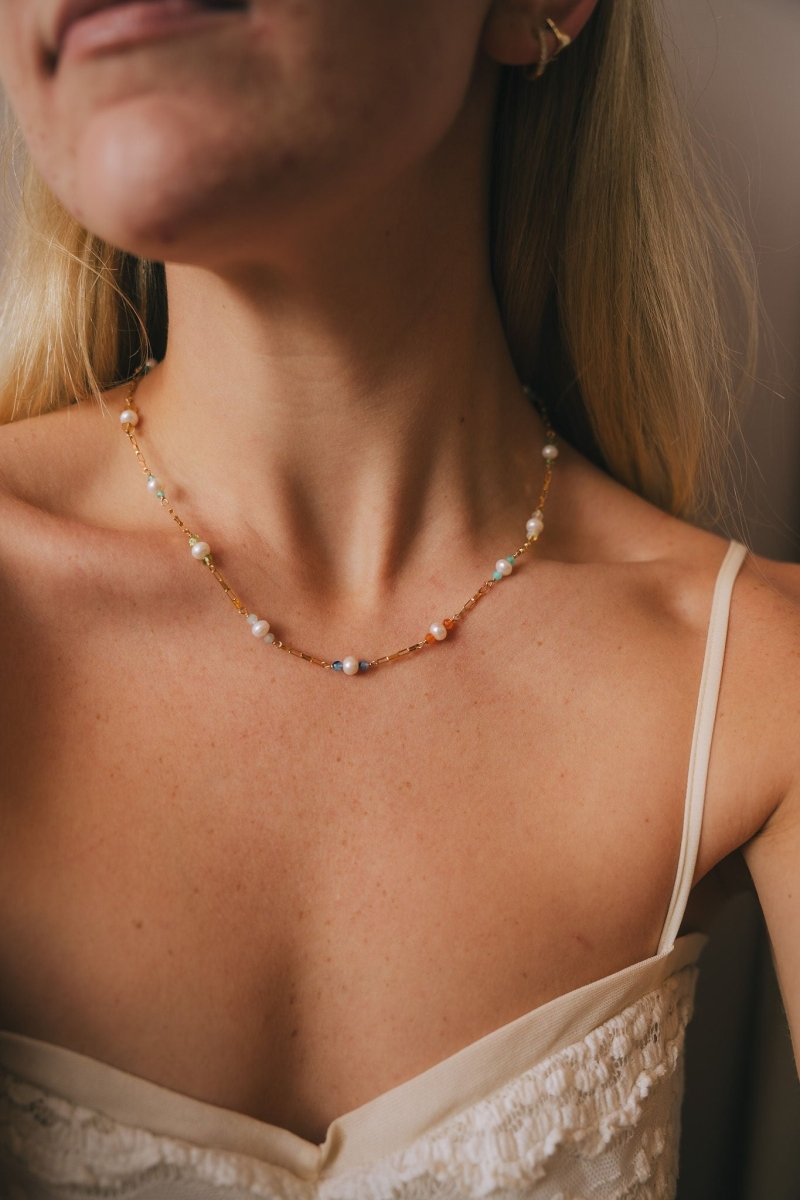 White Freshwater Pearls on Short NecklaceBeth ZinkNECKLACES