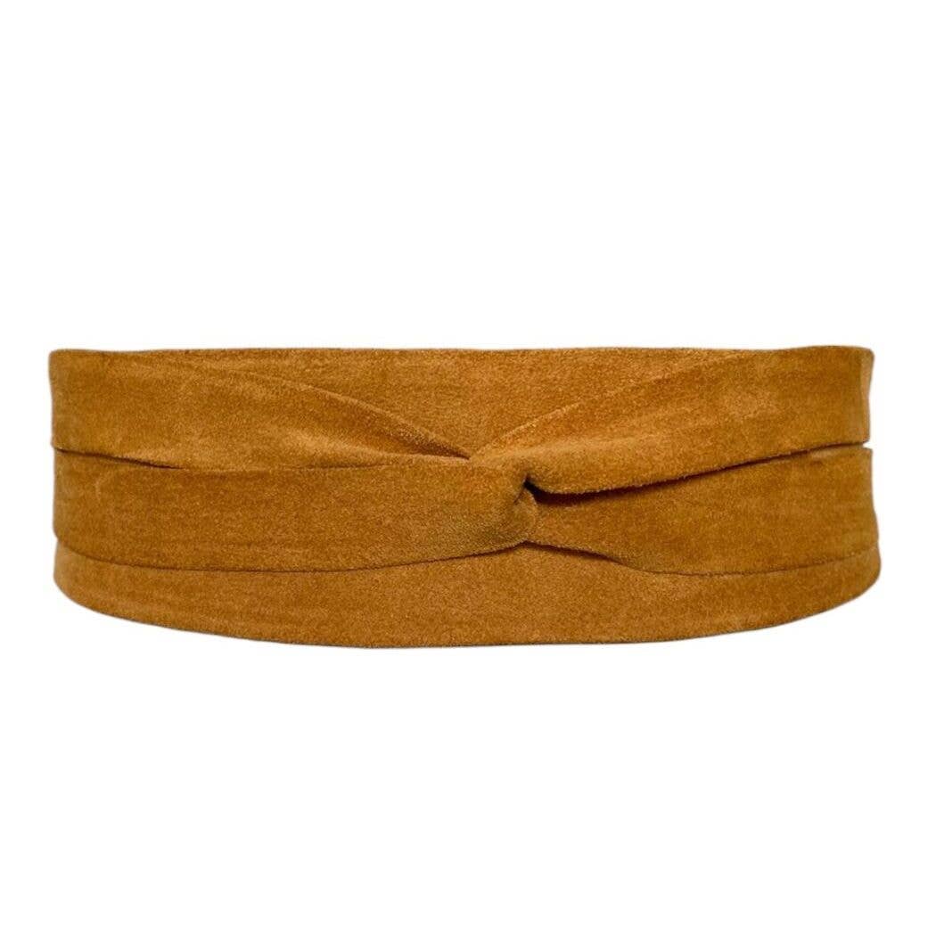 Wrap Belt - Honey Suede - OS - ADA Collection Beltsbelt