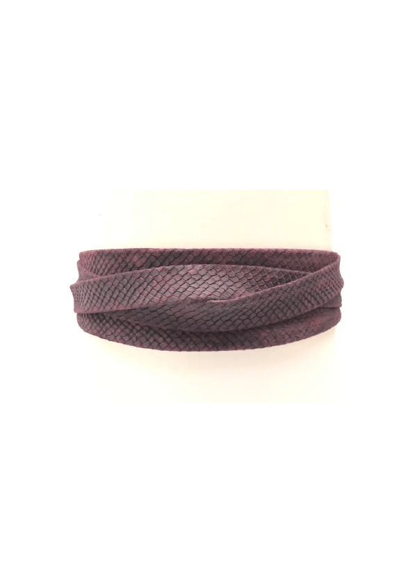 Wrap Belt - Plum PythonADA Collection Beltsbelt