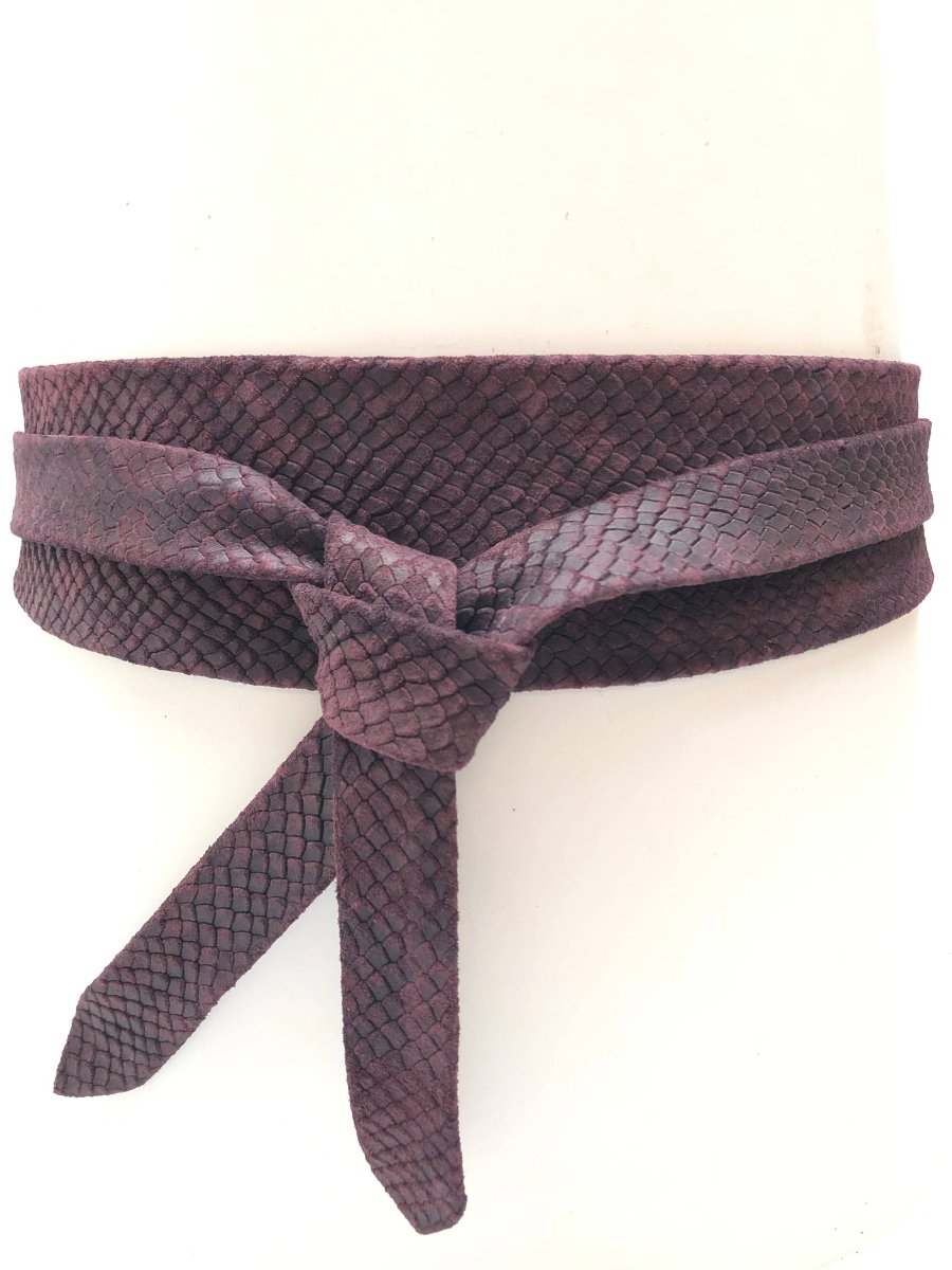 Wrap Belt - Plum PythonADA Collection Beltsbelt